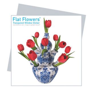 Oots Flat Flowers Greetings in Delft Tulip FFG 01 Color Yellow