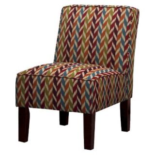 Skyline Upholstered Chair Burke Slipper Chair   Multicolored Stripe