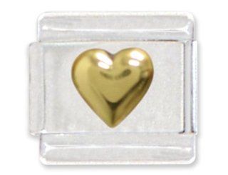 Clearly Charming Gold Heart Italian Charm Jewelry
