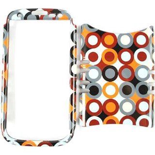 Cell Armor I747 RSNAP TP1288 Rocker Snap On Case for Samsung Galaxy S3 I747   Retail Packaging   Multi Color Circles and Dots in Rows Cell Phones & Accessories