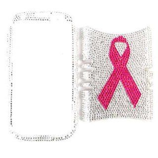 Cell Armor I747 RSNAP FD270 Rocker Series Snap On Case for Samsung Galaxy S3   Retail Packaging   Full Diamond Crystal Breast Cancer Ribbon Cell Phones & Accessories