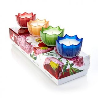 DL & Co. Signature Floral Candles   Set of 4