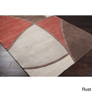 Hand tufted Abstract Geometric Contemporary Area Rug (36 X 56)