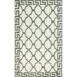 Nuloom Hand hooked White Wool Area Rug (5 X 8)