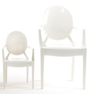 Kartell Lou Lou Ghost Childs Chair 2852 Finish Glossy White