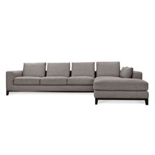 VOLO Kellan Right Sectional Sofa 101 Color Gray tweed