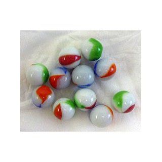 Opaque White Marbles with Swirls   Toy Marbles