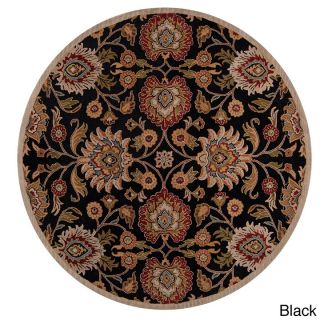 Hand tufted Alameda Traditional Floral Wool Area Rug (8 Round)