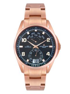 Mens Geneve Rose Gold Watch by JACQUES LEMANS