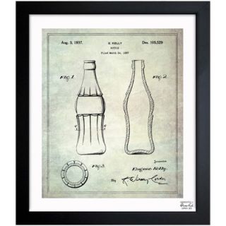 Oliver Gal Coca Cola Bottle 1937 Framed Graphic Art 1B00258_15x18/1B00258_26x