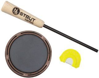 Hunter's Specialties Inc. Strut Raspy Old Hen Slate Pan Call with Premium Flex Diaphragm Call Combo Pack  Turkey Calls And Lures  Sports & Outdoors