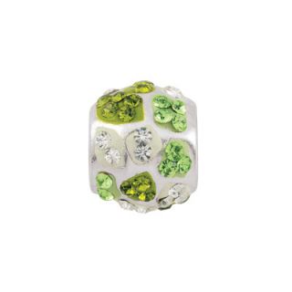 Persona Sterling Silver Olive Camouflage Crystals Bead   Zales