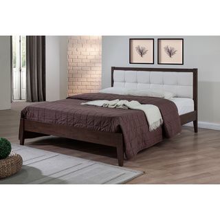 Wyser Vail Upholstered Queen size Bed Walnut Size Queen