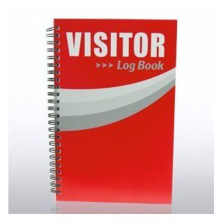 Mini System   Visitor Sign In Log Book   Red  
