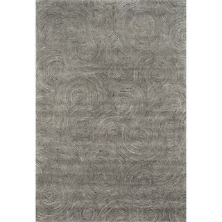 Hand tufted Dawson Charcoal Wool Rug (50 X 76)