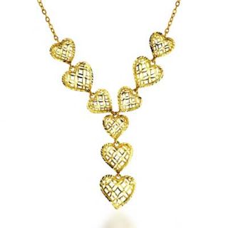 Filigree Heart Lariat Necklace in 10K Gold   17   Zales