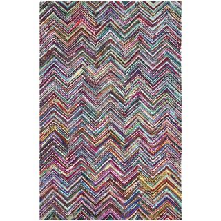 Safavieh Handmade Nantucket Multicolored Cotton Rug (5 X 8)