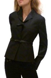 Valentino Black Silk Leather Bow Blazer Jacket. 6 Dress Shirts