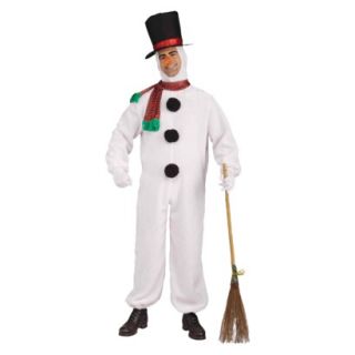 Mens Plush Snowman Costume   One Size Fits Most