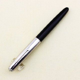 Classical Old Fountain Pen Hero 616 Black and Silver Pen 