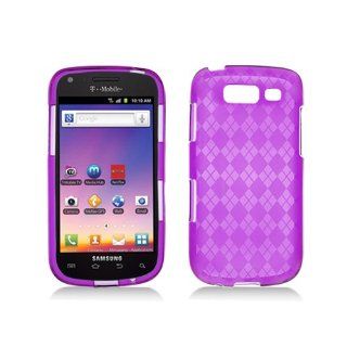 Clear Purple Flex Cover Case for Samsung Galaxy S Blaze 4G SGH T769 Cell Phones & Accessories