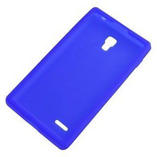 Silicone Skin Cover for LG Optimus L9 P769, Blue Cell Phones & Accessories