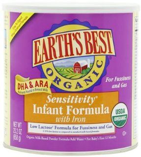 Earth's Best Sensitivity Infant Formla with Iron (4x23.2 Oz)  Baby Formula  Grocery & Gourmet Food