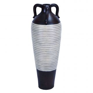 Tri handle Tall Terracotta Vase