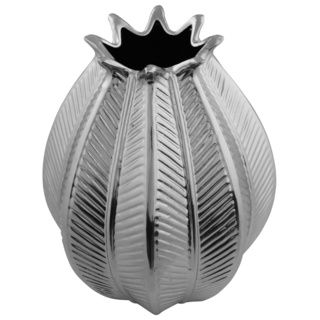 Pineapple Silver Finish Medium Vase