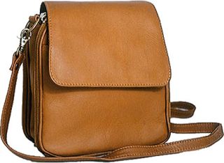 David King Leather 465 Triple Compartment Handbag