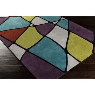 Hand tufted Belmont Contemporary Geometric Area Rug (2 X 3)