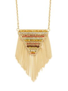 Gold Fringe Pendant Necklace by Joanna Laura Constantine