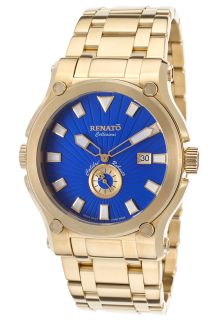 Renato CRY B CRY 1019  Watches,Mens Limited Edition Calibre Robusto Gold Tone Steel Blue Dial, Limited Edition Renato Quartz Watches
