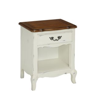 Home Styles The French Countryside Night Stand White Size 1 drawer