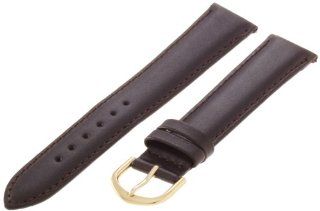 Timex Men's Q7B757 Padded Calfskin 18mm Brown Replacement Watchband Watch Band Watches