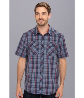 The North Face S/S Orangahang Woven Mens Short Sleeve Button Up (Blue)