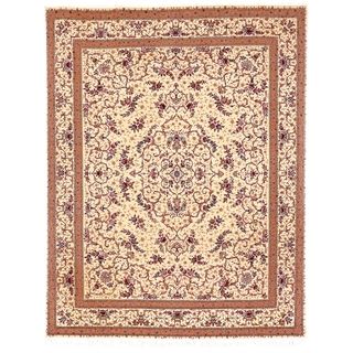 Safavieh Hand knotted Tabriz Floral Multi Wool/ Silk Rug (6 X 9)