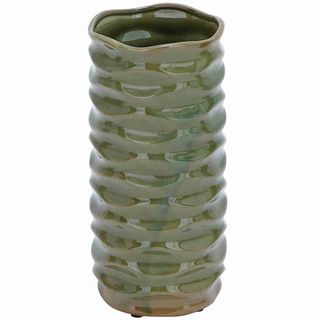 Glossy Green Ceramic Vase