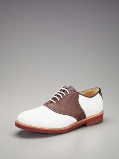 Nubuck Leather Classic Saddle Shoes by Walk Over