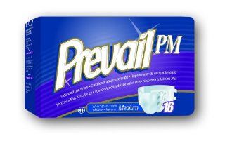 Prevail Pm Extended Wear Adult Briefs Medium /White/Case of 96 Health & Personal Care