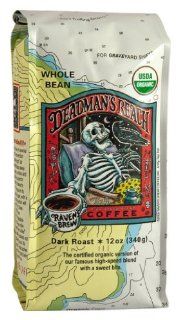 Raven's Brew Whole Bean Organic Deadman's Reach, 12 Ounce Bags (Pack of 2)  Roasted Coffee Beans  Grocery & Gourmet Food