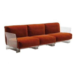 Kartell Pop 100.38 Modular Sofa 60XX Upholstery Red