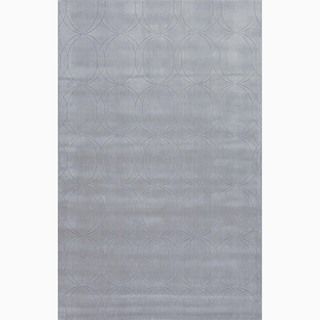Hand made Gray Wool Textured Rug (5x8)
