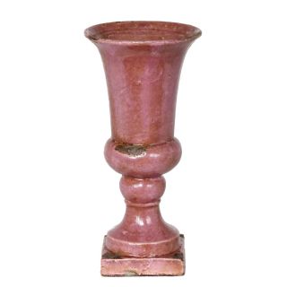 Privilege Large Antiqued Pink Ceramic Vase