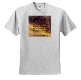 777images Designs Graphic Design Bible Verse   Isaiah 40 31 Bible verse with eagle against a troubled sky   T Shirts Clothing