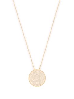 CZ Round Pendant Necklace by Mary Louise Designs