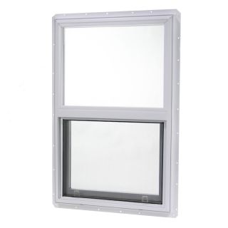 Project Source Utility Series Vinyl Single Pane Single Hung Window (Fits Rough Opening 18 in x 24 in; Actual 17.5 in x 23.5 in)