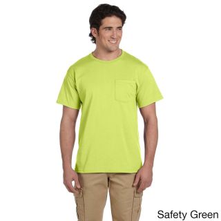 Jerzees Jerzees Mens 50/50 Heavyweight Blend Pocket T shirt Green Size XXL