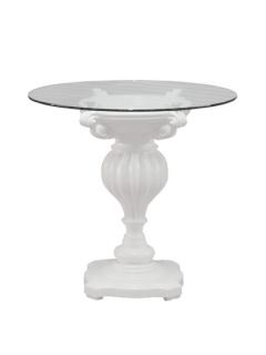 White Outdoor Entry Table by POLaRT