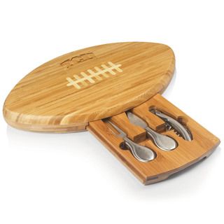 Quarterback Texas Christian University Horned Frog Natural Wood Engraved Cutting Board